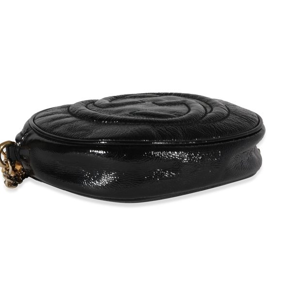 Gucci Black Patent Leather Mini Soho Chain Bag - Picture 8 of 9